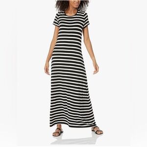 Amazon Essentials Black and White Maxi Dress